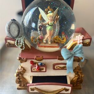Disney World Tinkerbell Peter Pan Snow globe music box